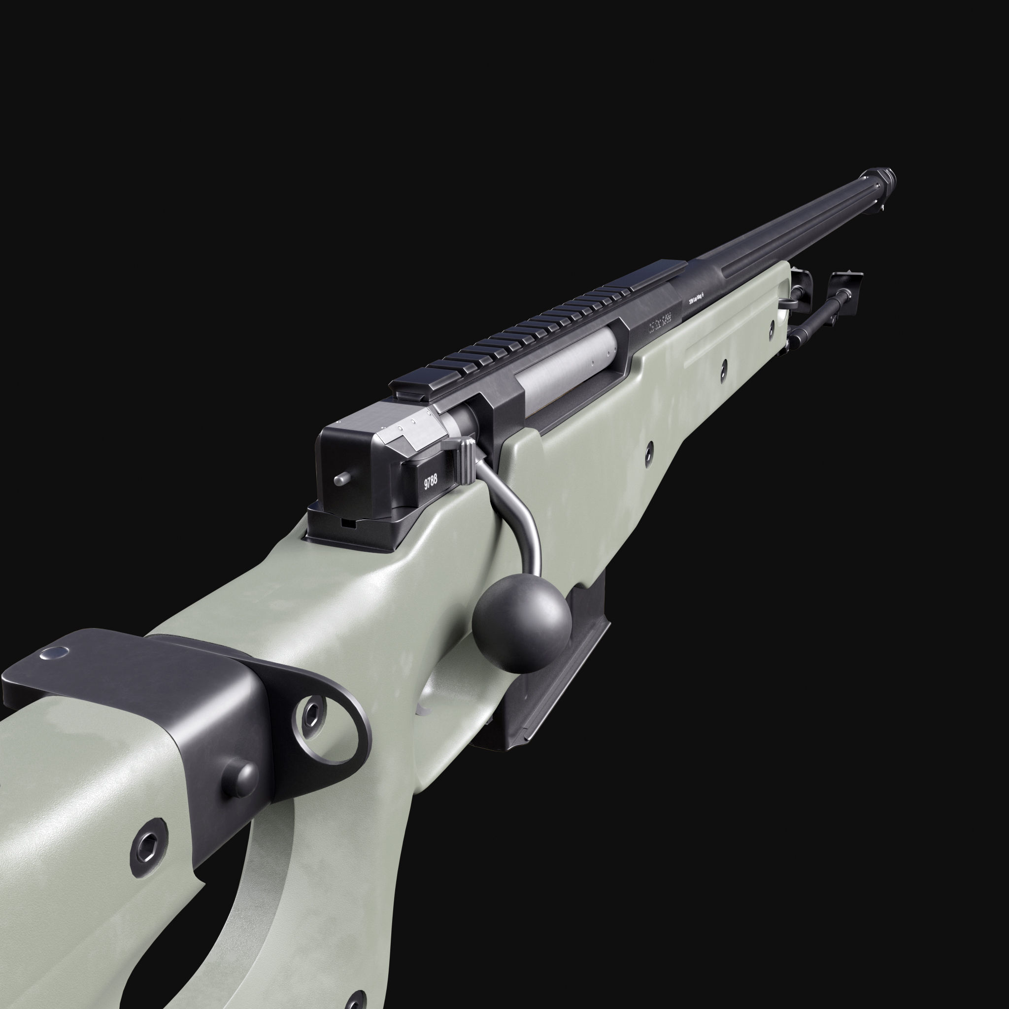 Accuracy International AWM L115A3 3D model_6