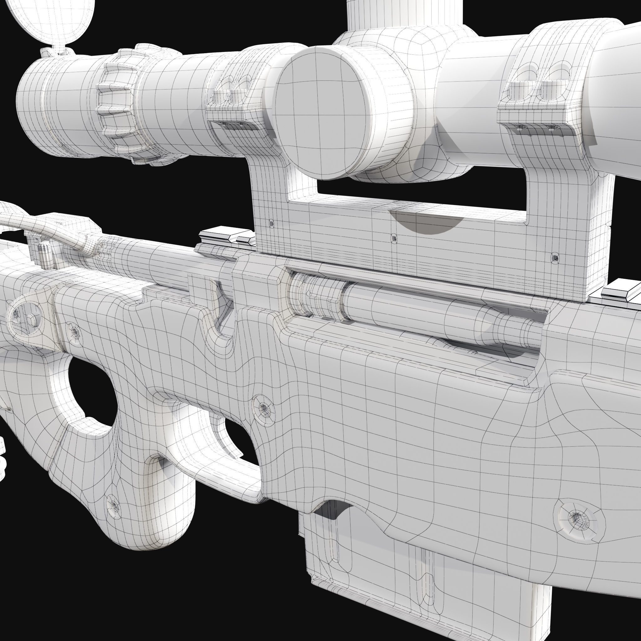 Accuracy International AWM L115A3 3D model_13