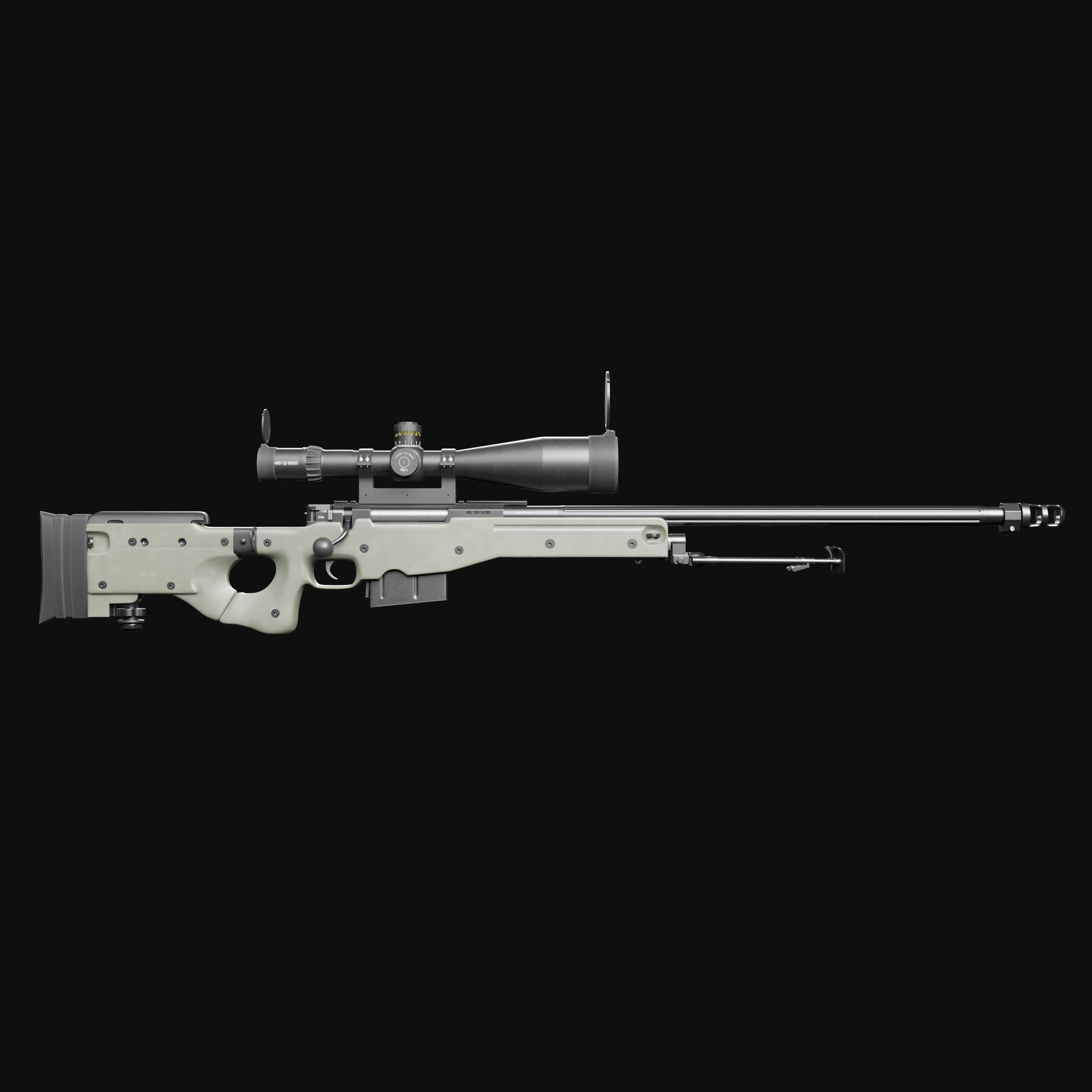 Accuracy International AWM L115A3 3D model_3
