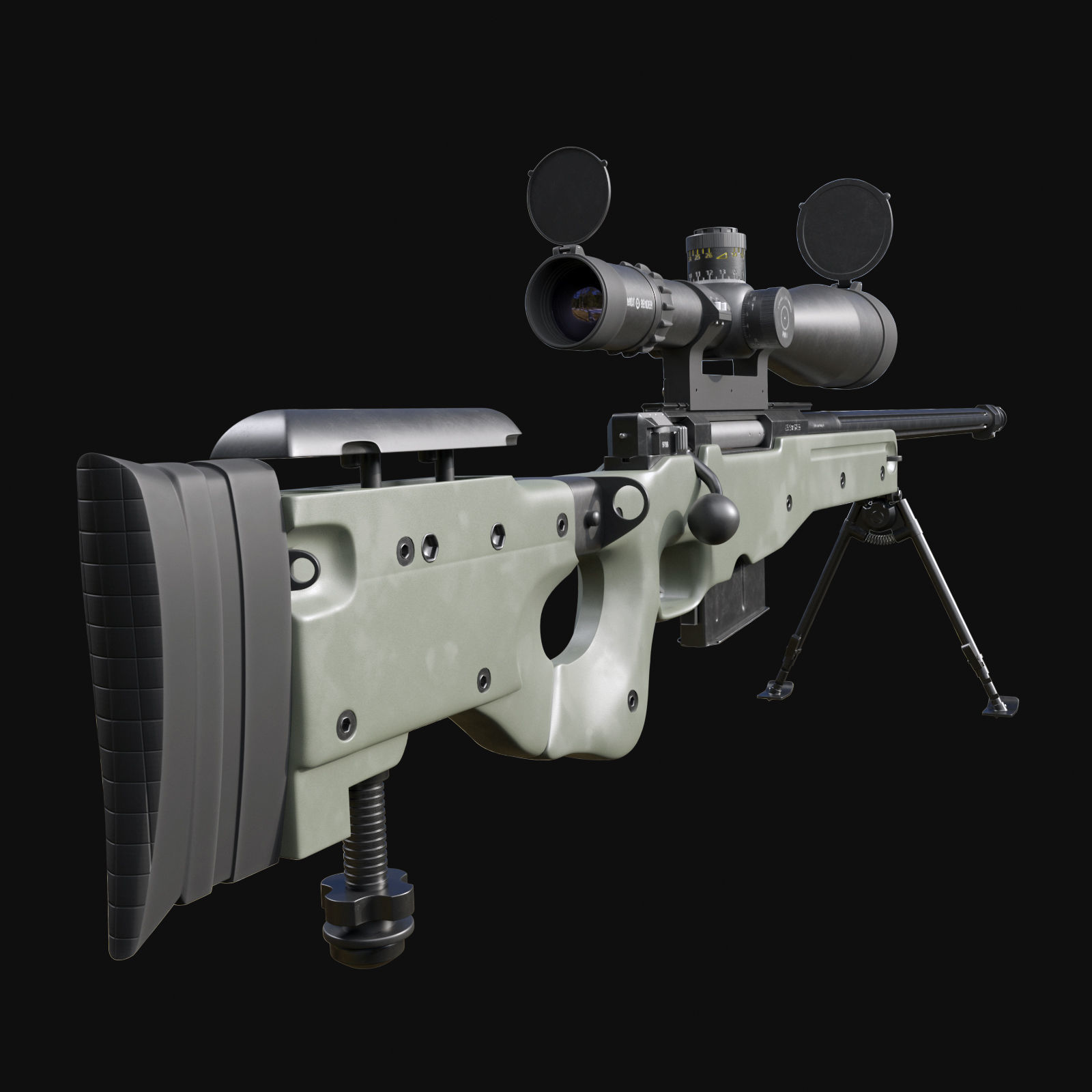 Accuracy International AWM L115A3 3D model_2