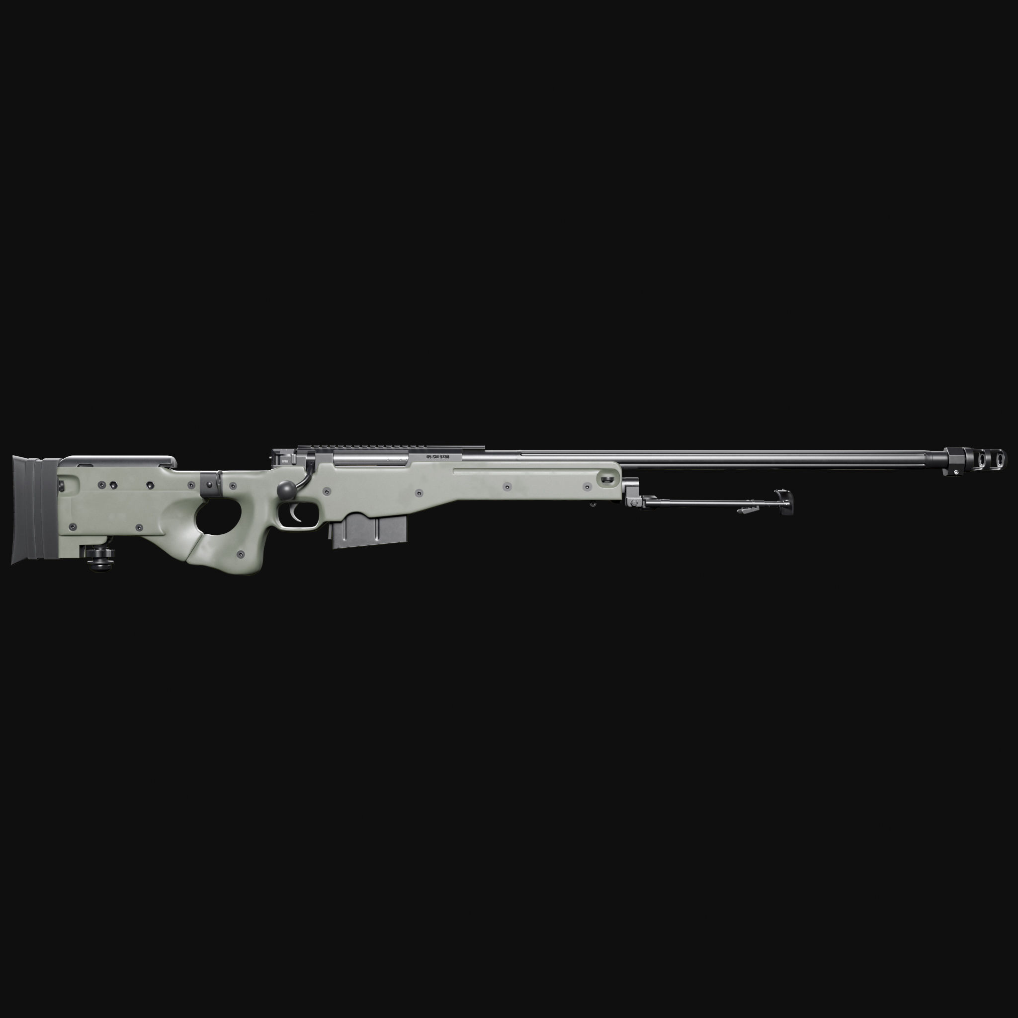 Accuracy International AWM L115A3 3D model_7