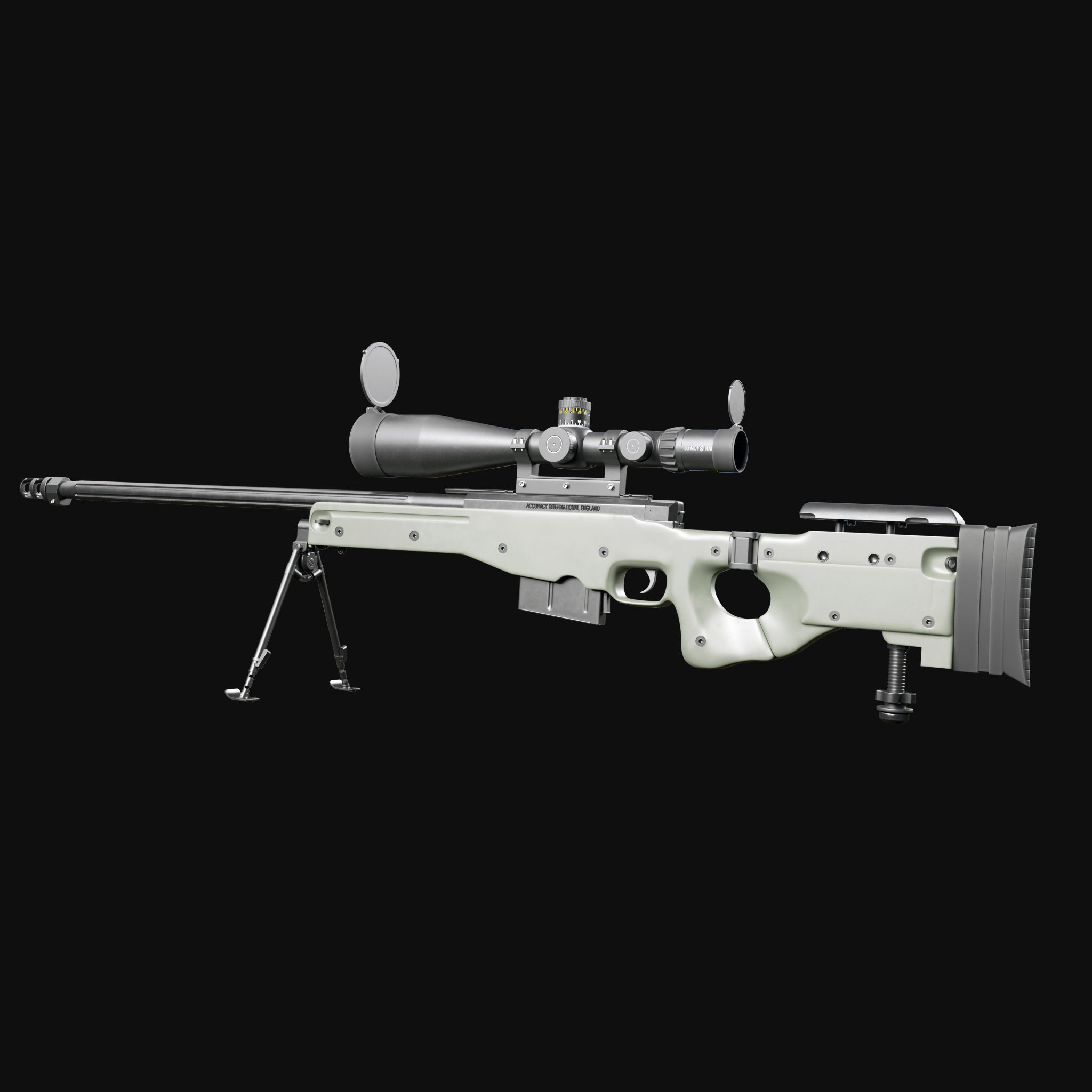 Accuracy International AWM L115A3 3D model_11