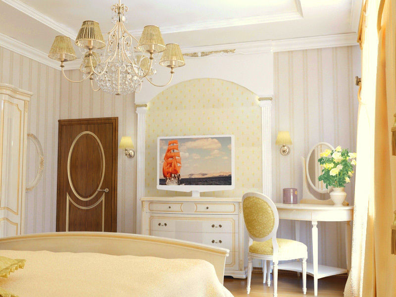 Bedroom in a classic style 3D model_1