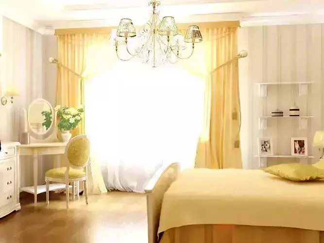 Bedroom in a classic style