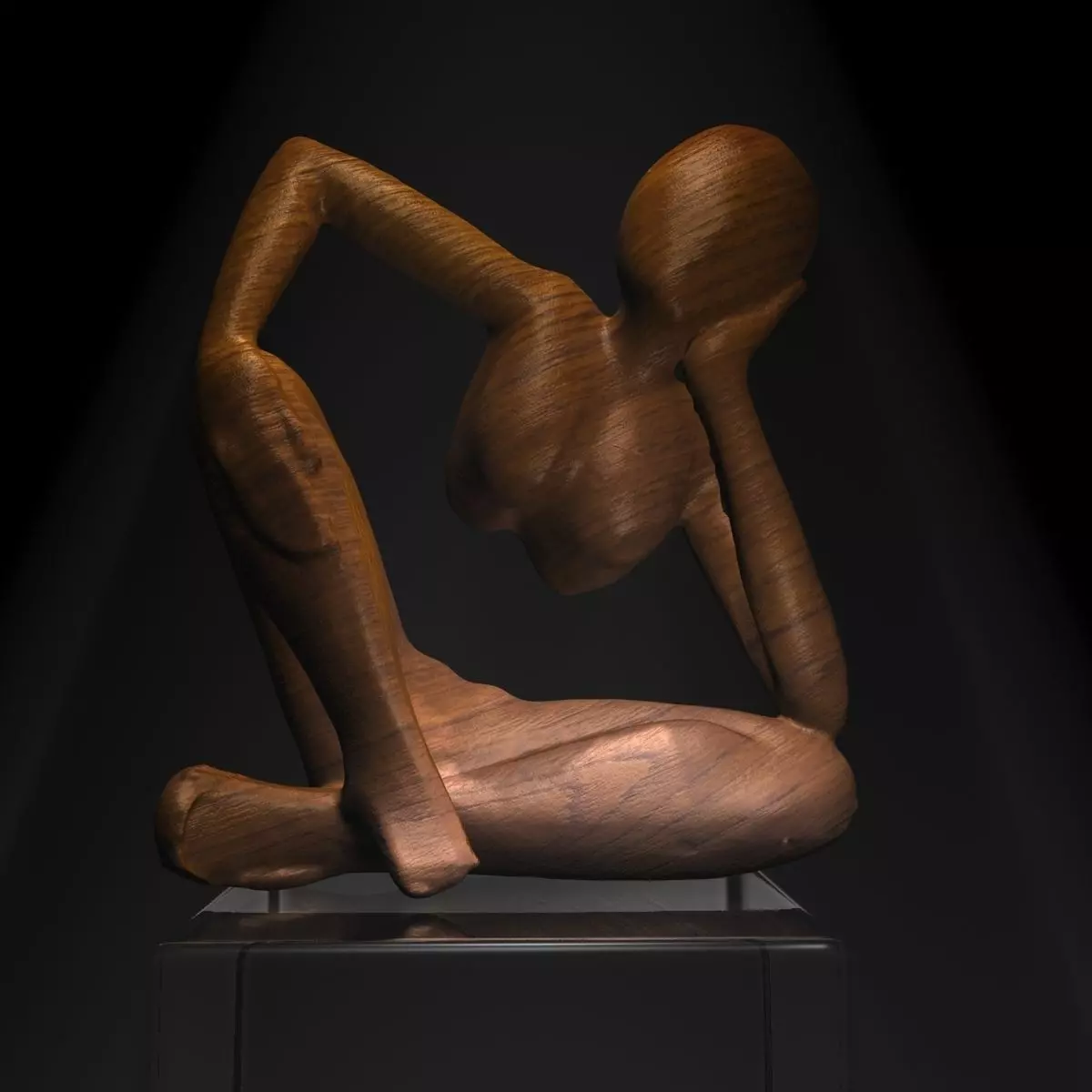 African Statue 3D model_0
