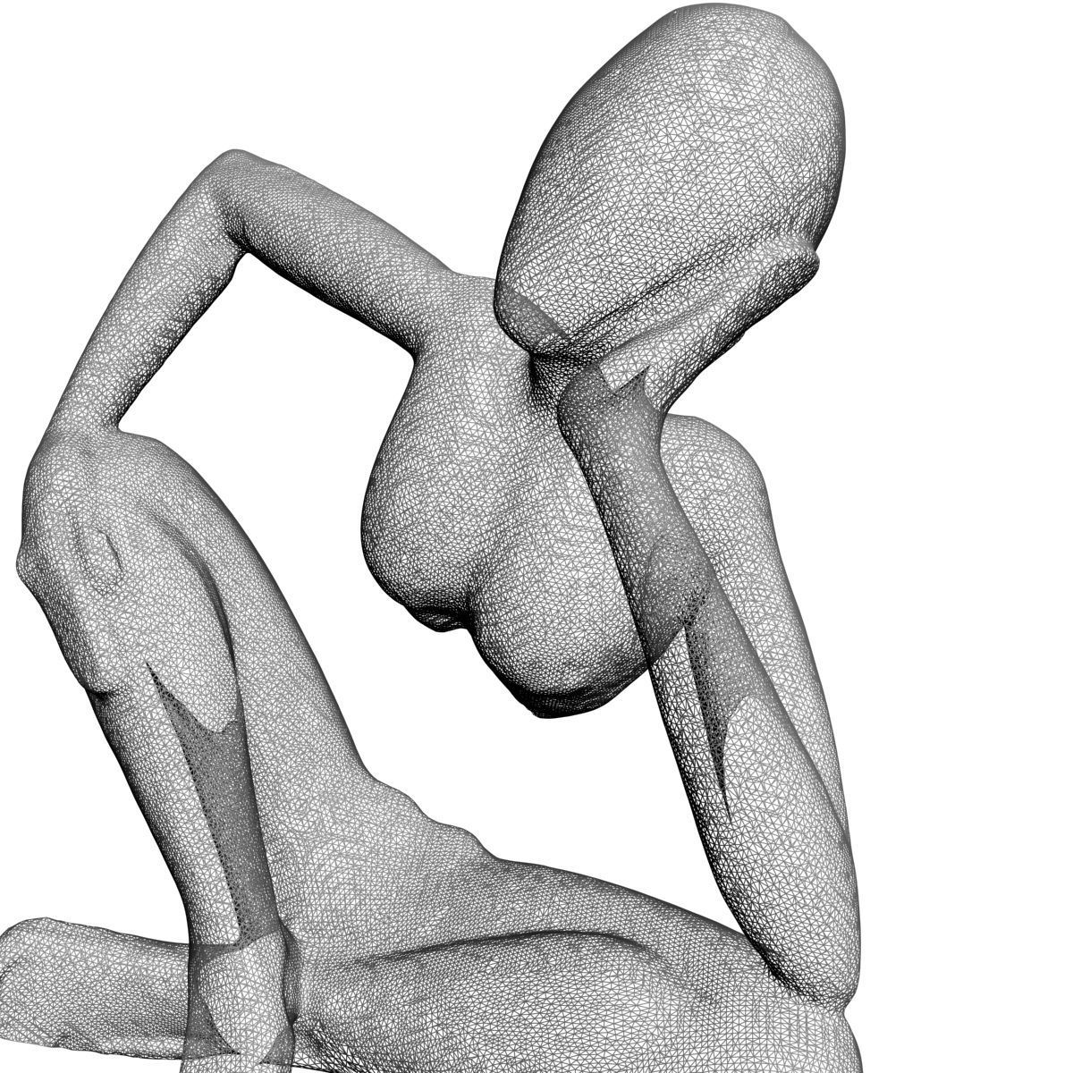 African Statue 3D model_3