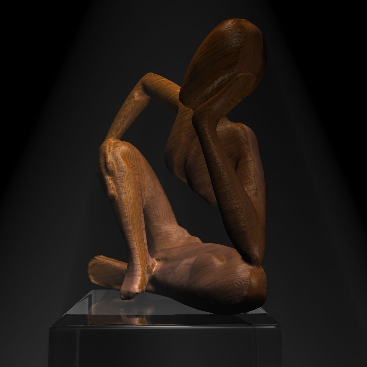 African Statue 3D model_1
