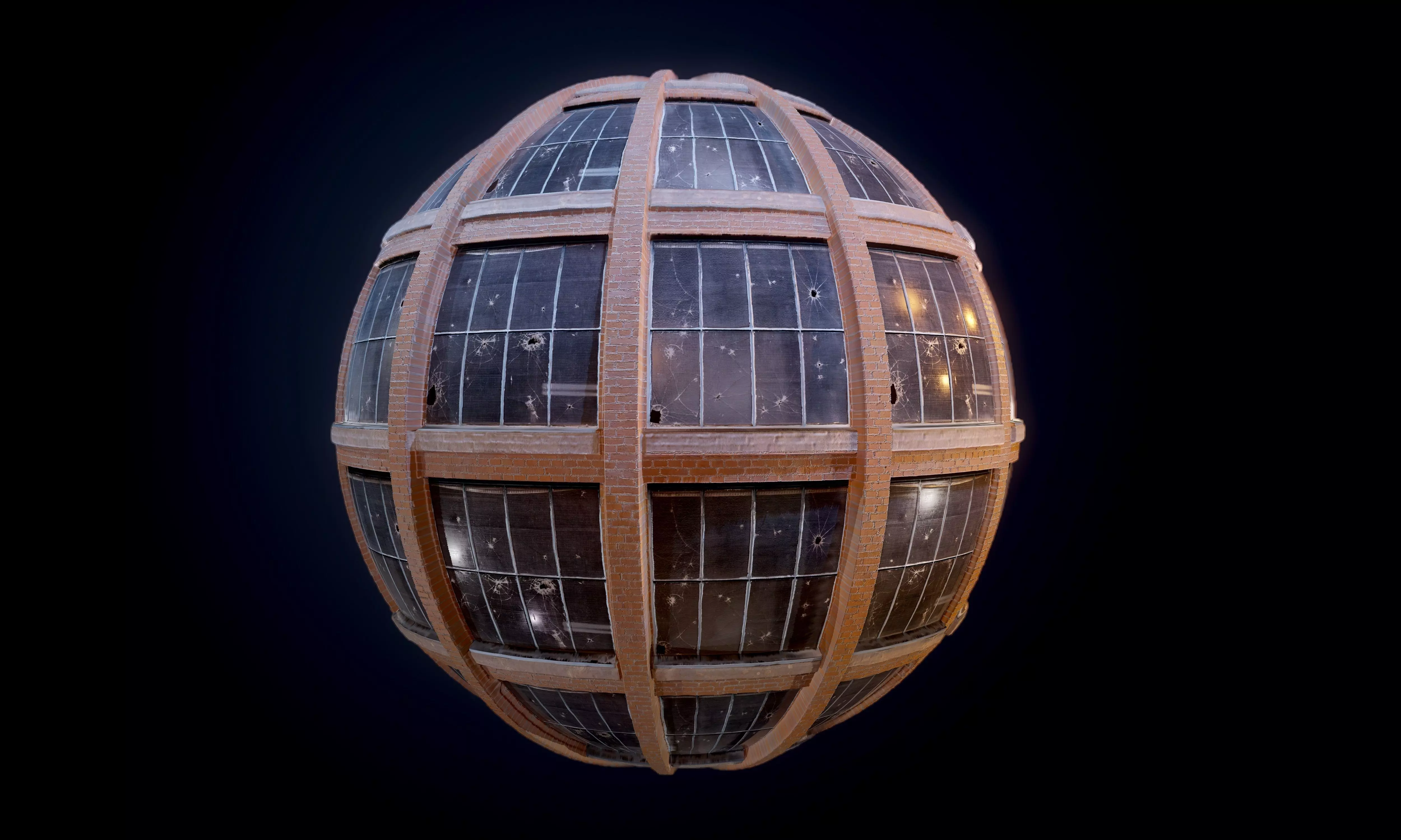 City Building Windows Seamless PBR Texture Texture_0