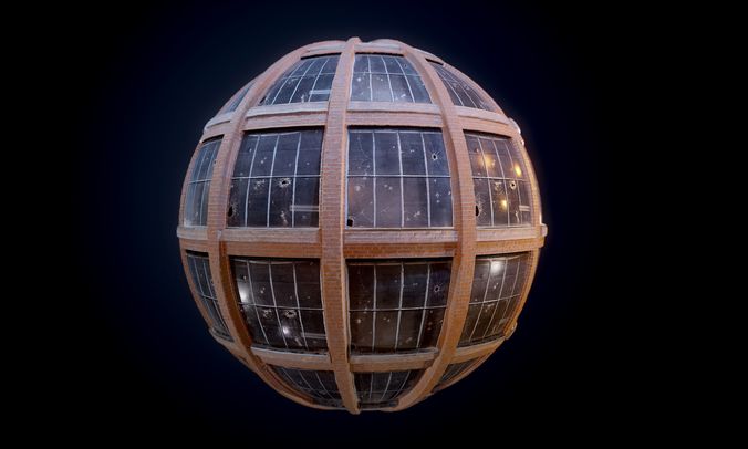 City Building Windows Seamless PBR Texture Texture