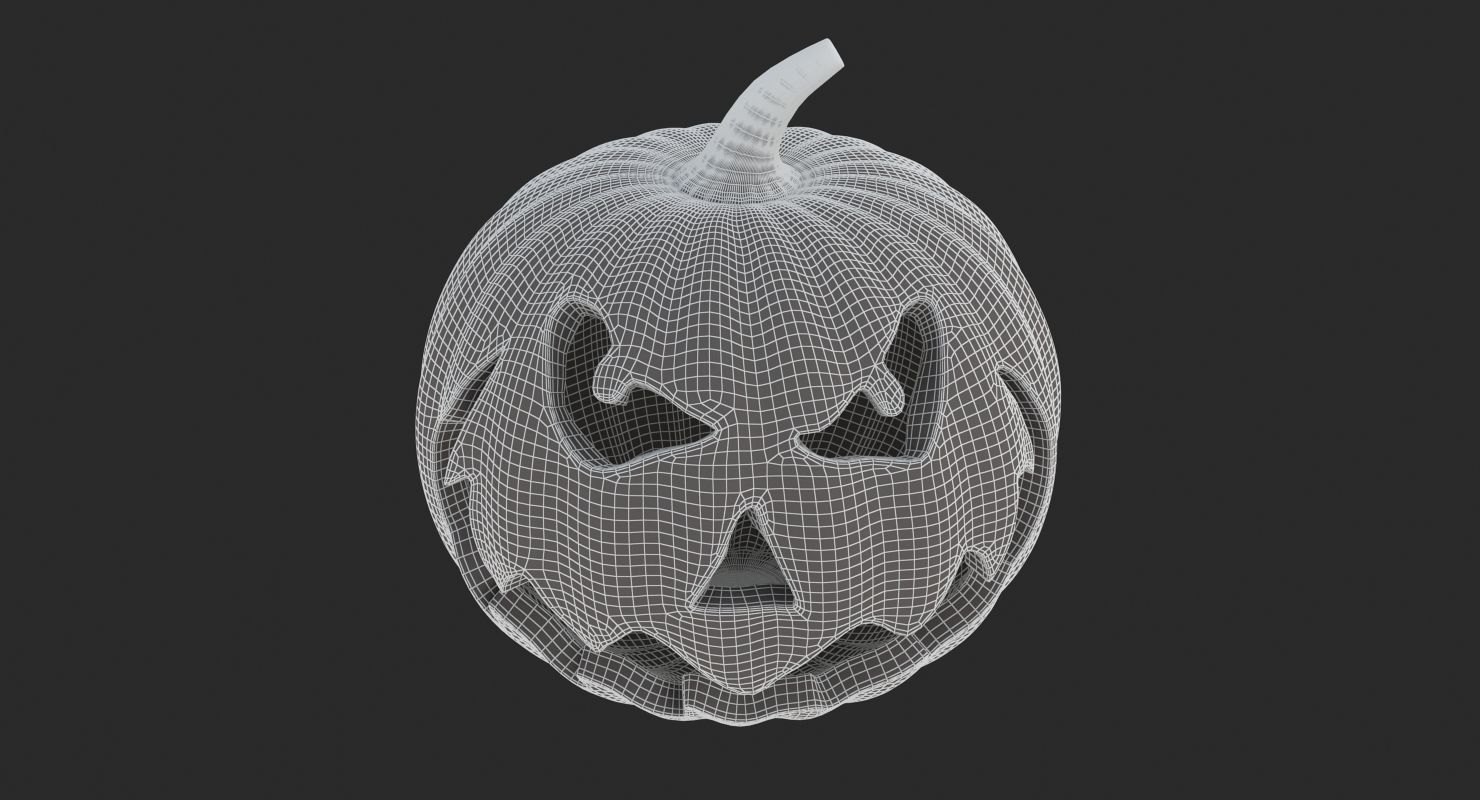 Halloween 6 Pumpkin 3D model_3