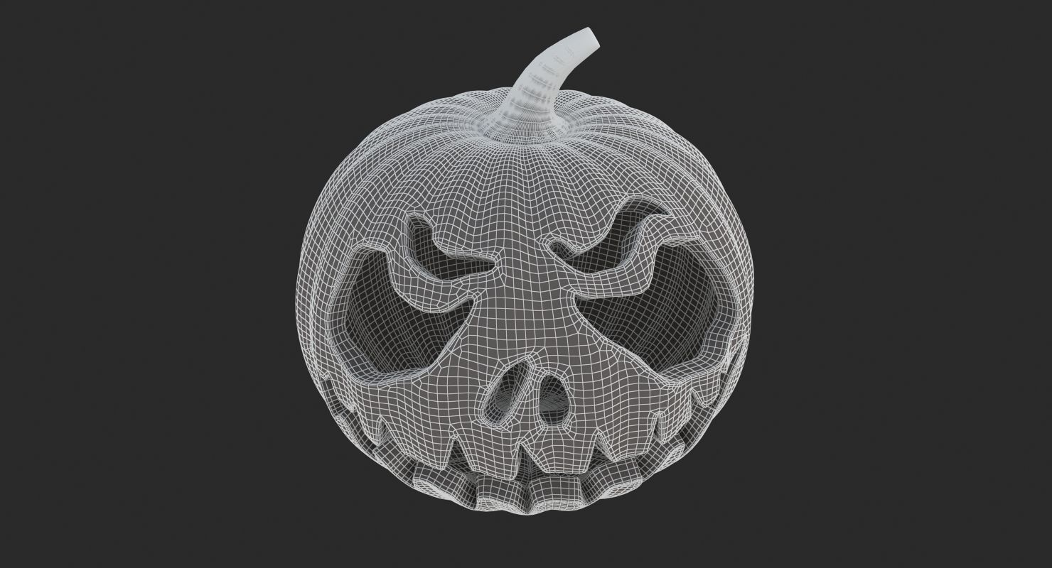 Halloween 6 Pumpkin 3D model_6