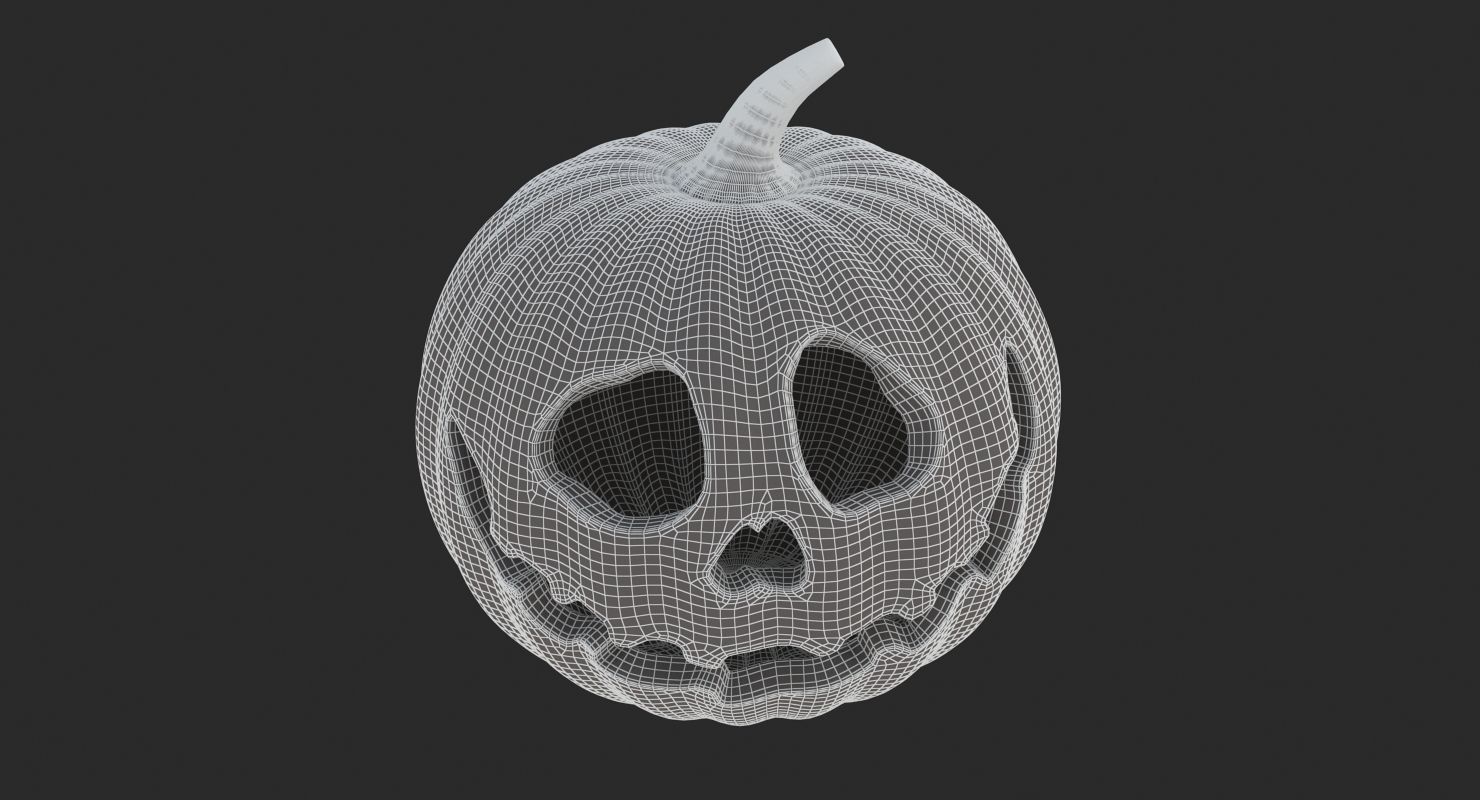 Halloween 6 Pumpkin 3D model_15
