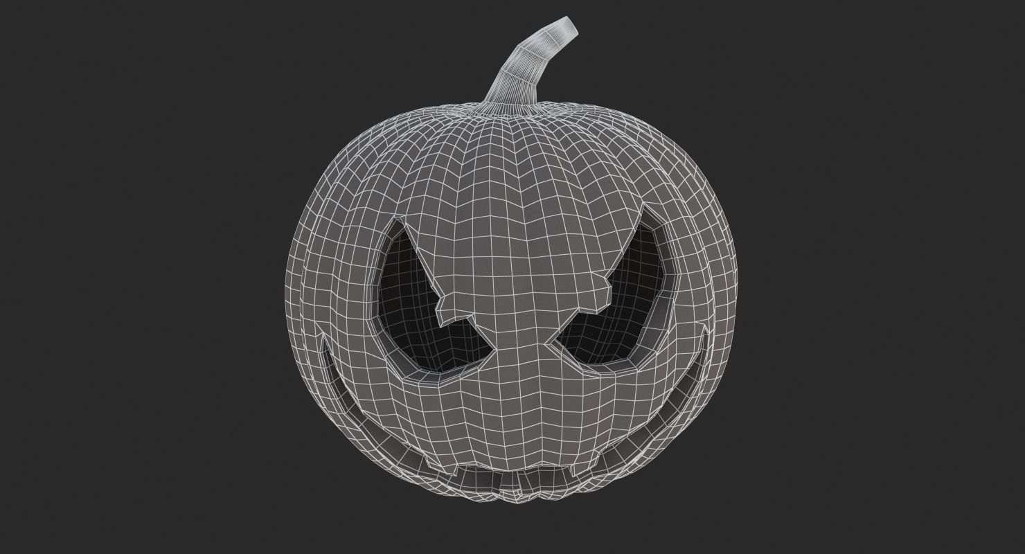Halloween 6 Pumpkin 3D model_8