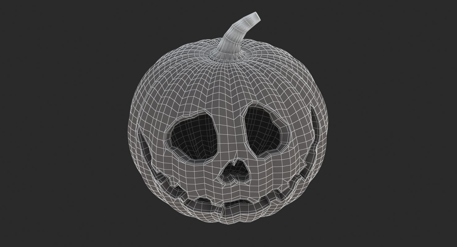 Halloween 6 Pumpkin 3D model_14