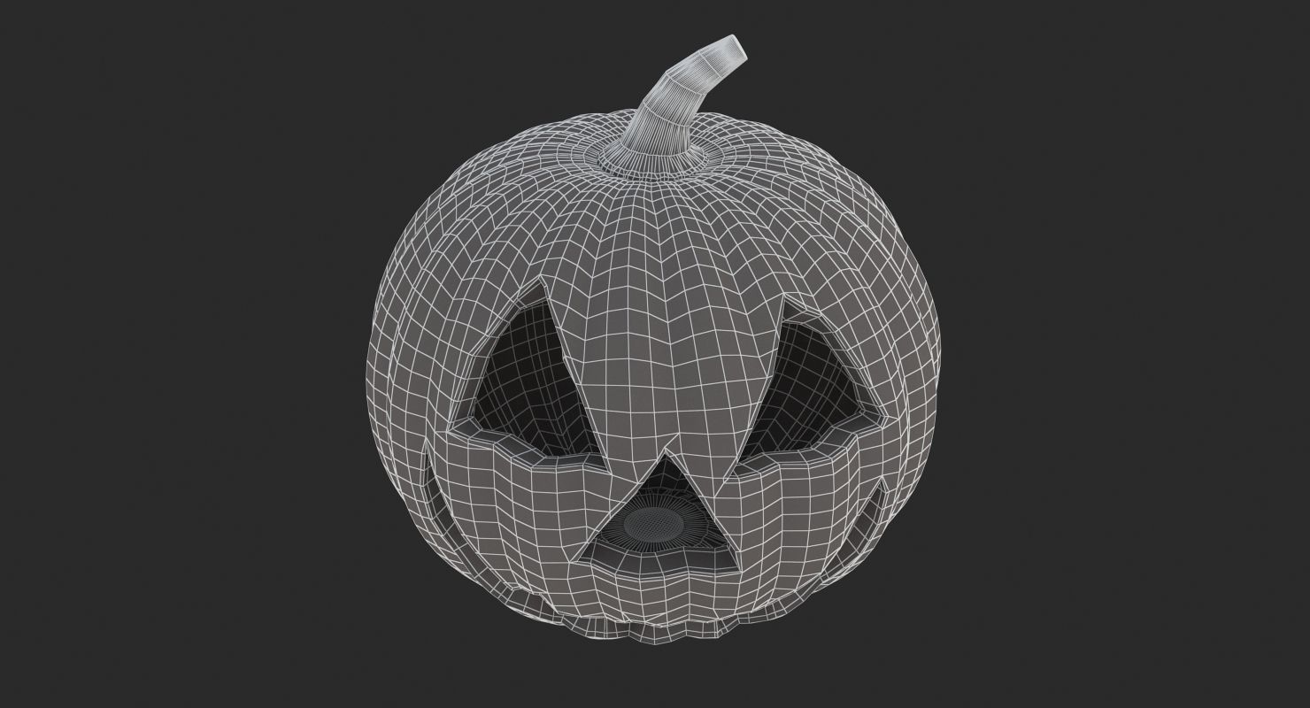 Halloween 6 Pumpkin 3D model_11
