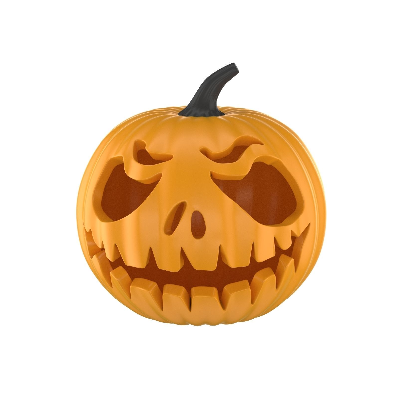Halloween 6 Pumpkin 3D model_7