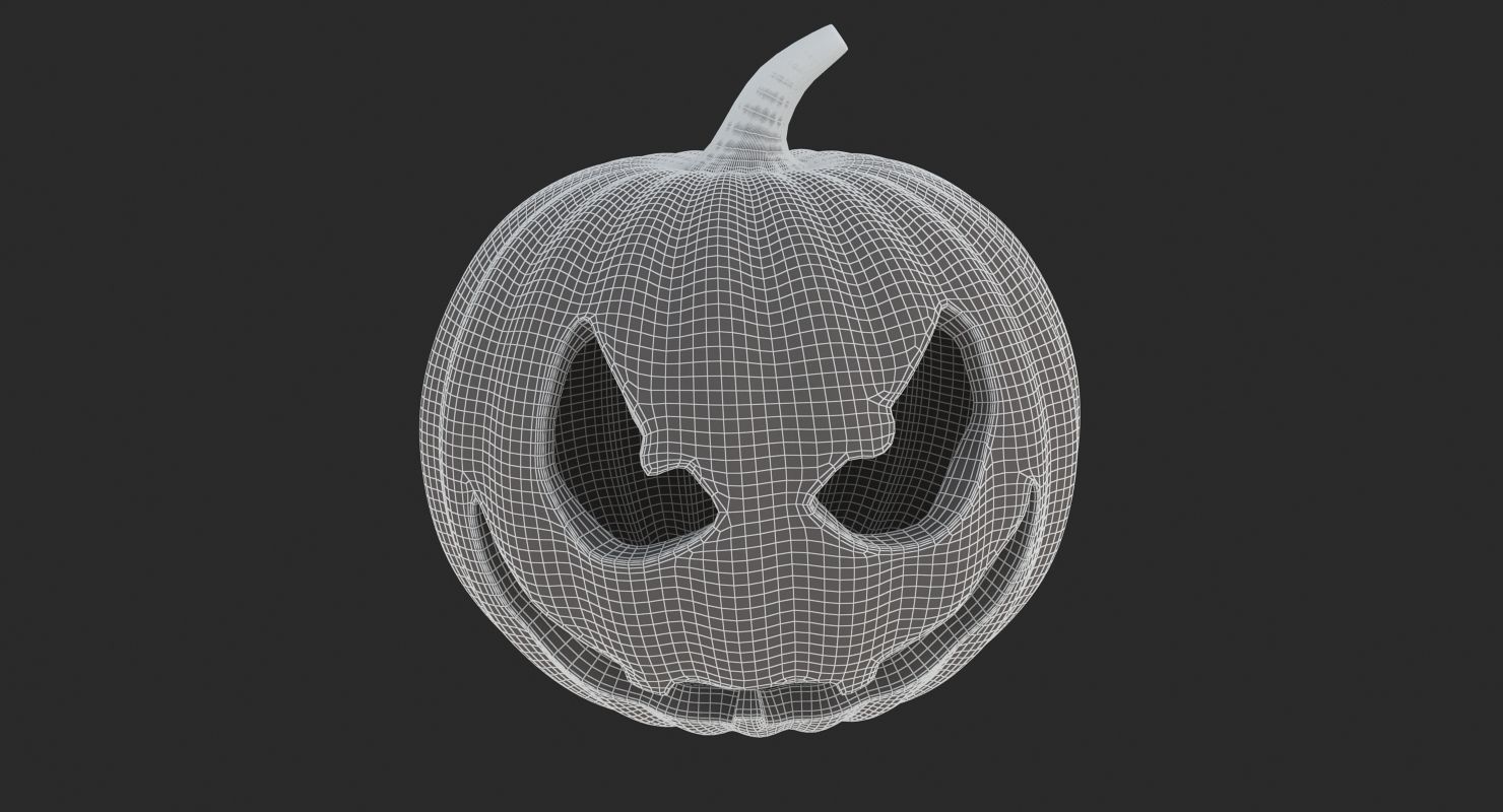 Halloween 6 Pumpkin 3D model_9