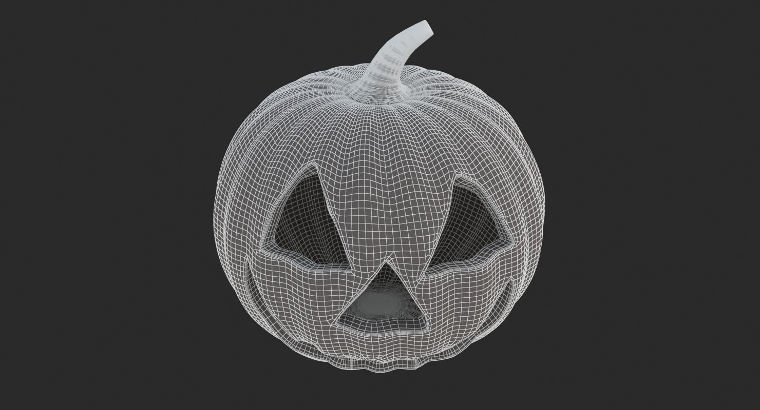 Halloween 6 Pumpkin 3D model_12