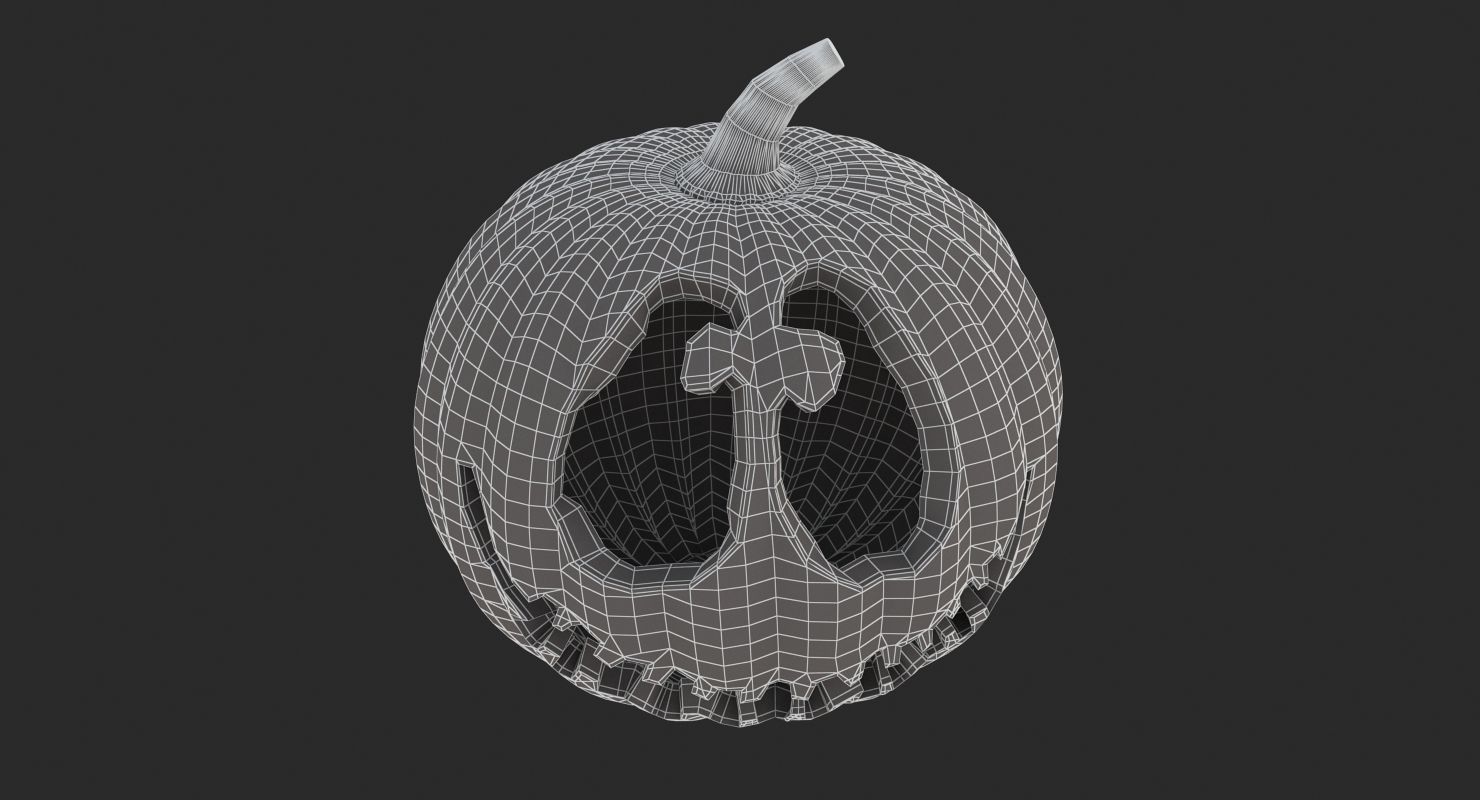 Halloween 6 Pumpkin 3D model_17