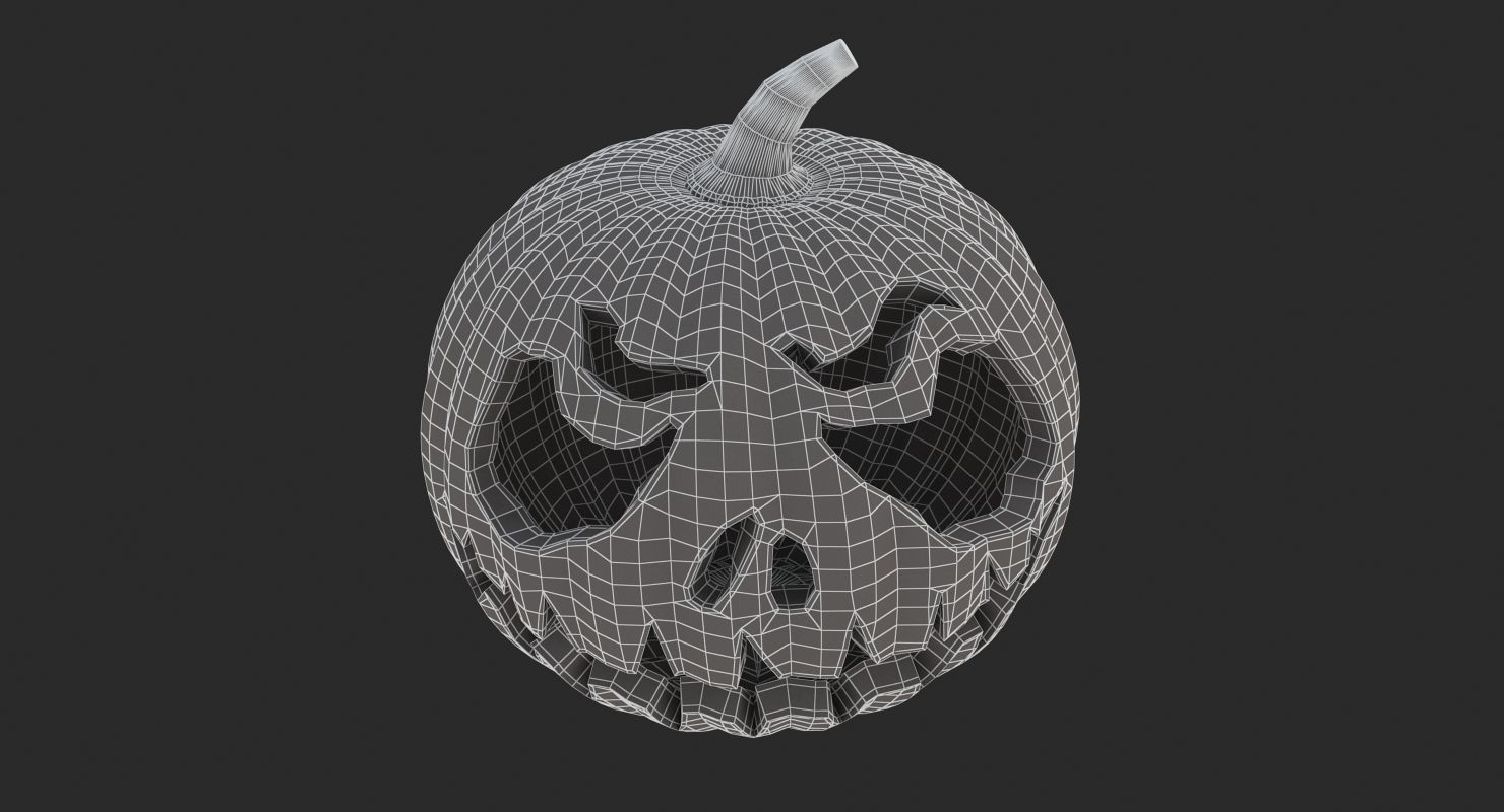 Halloween 6 Pumpkin 3D model_5