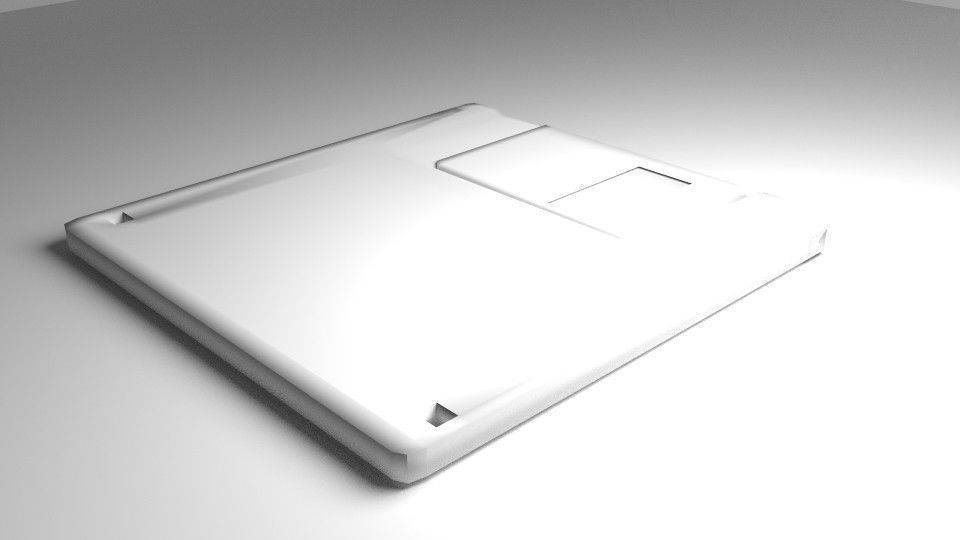 Computer Floppy Disc 3D model_3