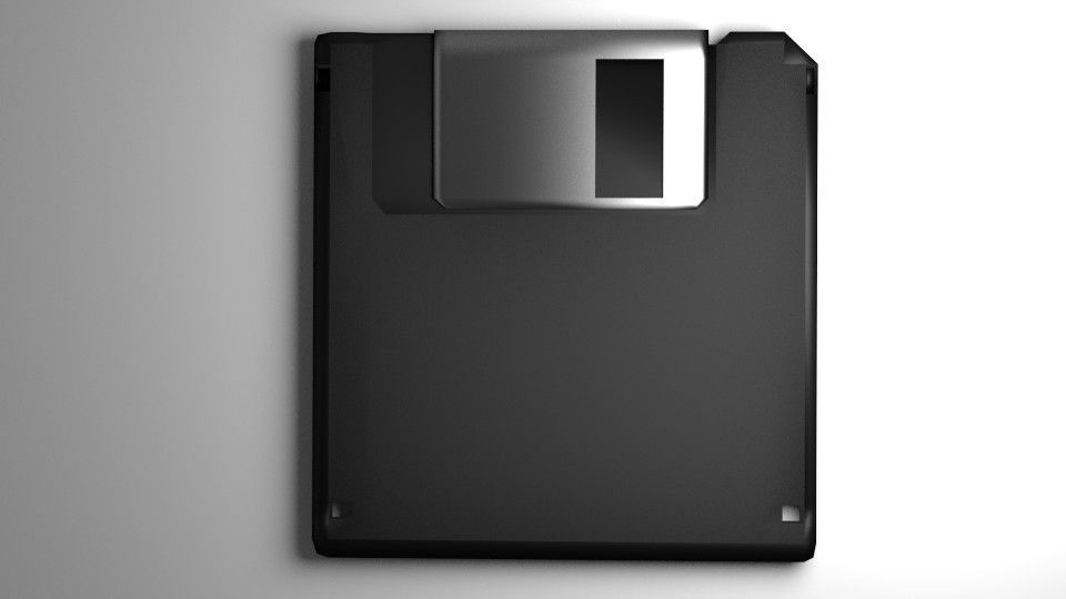 Computer Floppy Disc 3D model_1