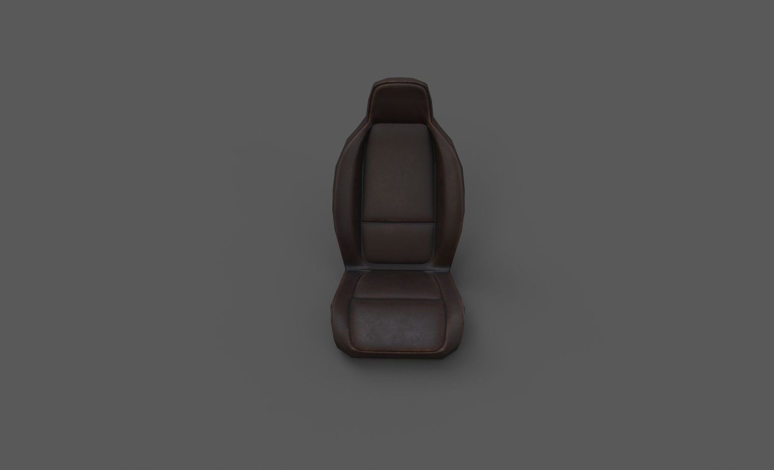 Generic Car Seat Low-poly 3D model_1