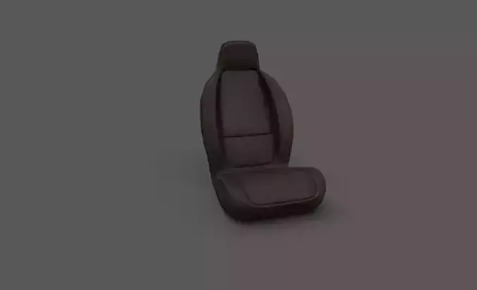 Generic Car Seat Low-poly 3D model