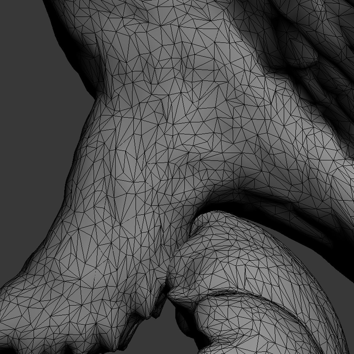 eagle statue 3D model_7