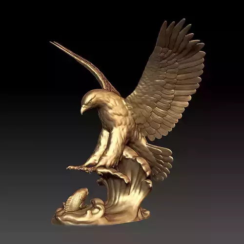 eagle statue 3D print model
