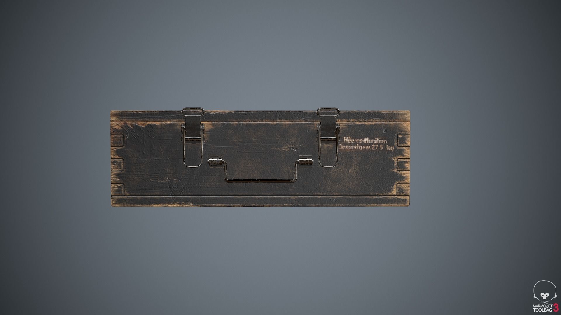 Ammunition Container Grenades Low-poly 3D model_6