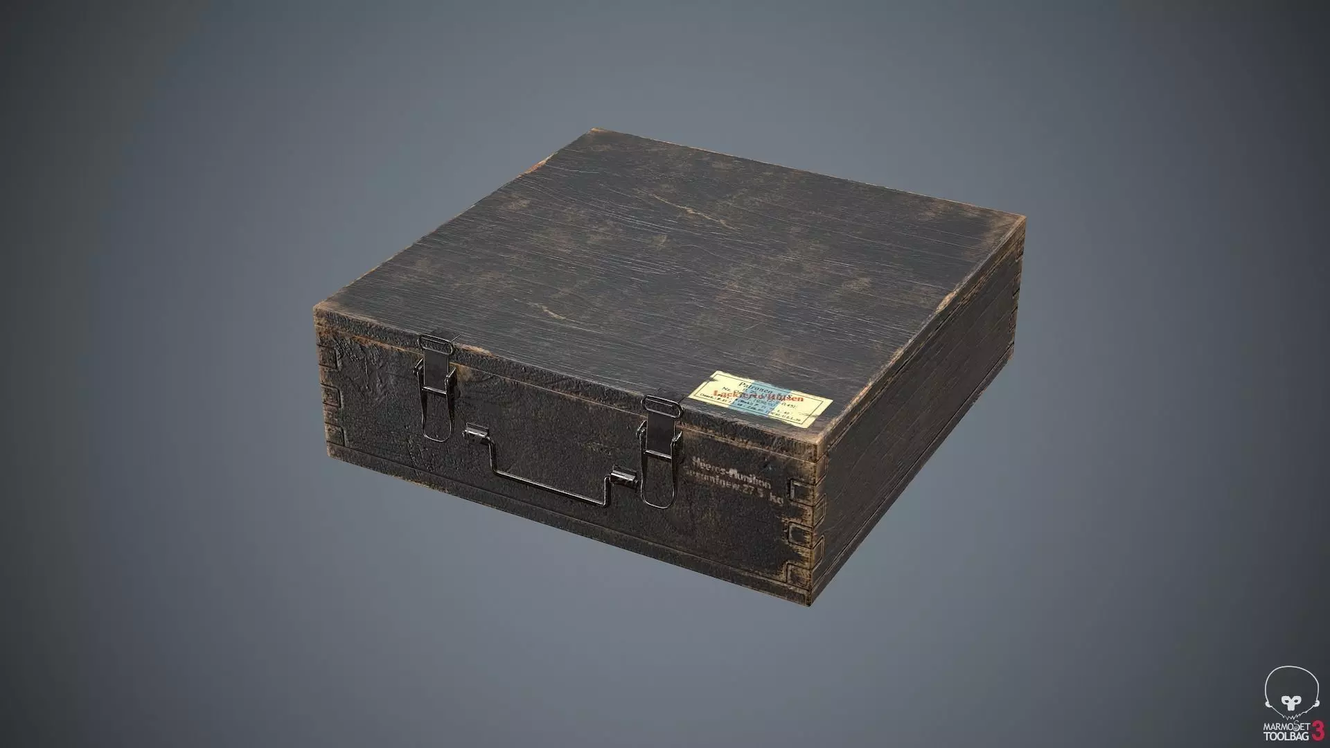 Ammunition Container Grenades Low-poly 3D model_0