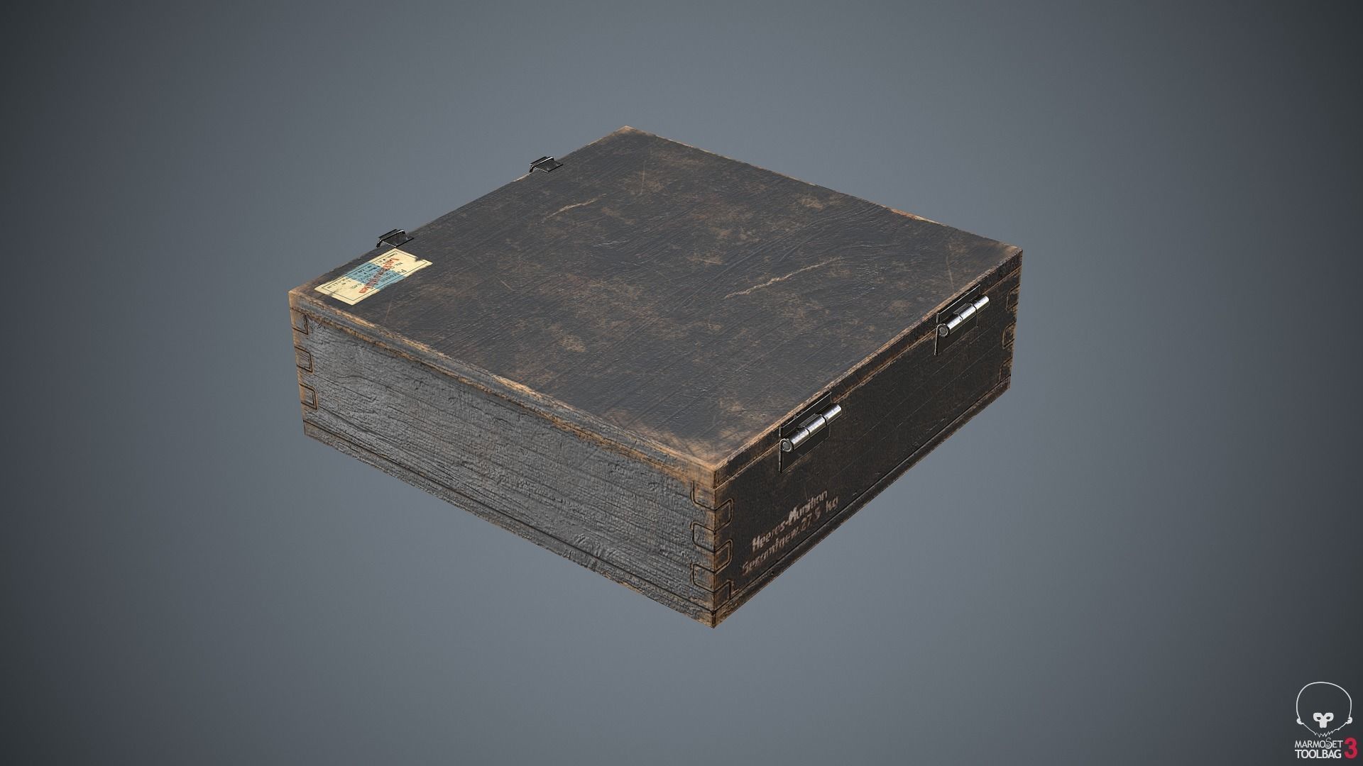 Ammunition Container Grenades Low-poly 3D model_4