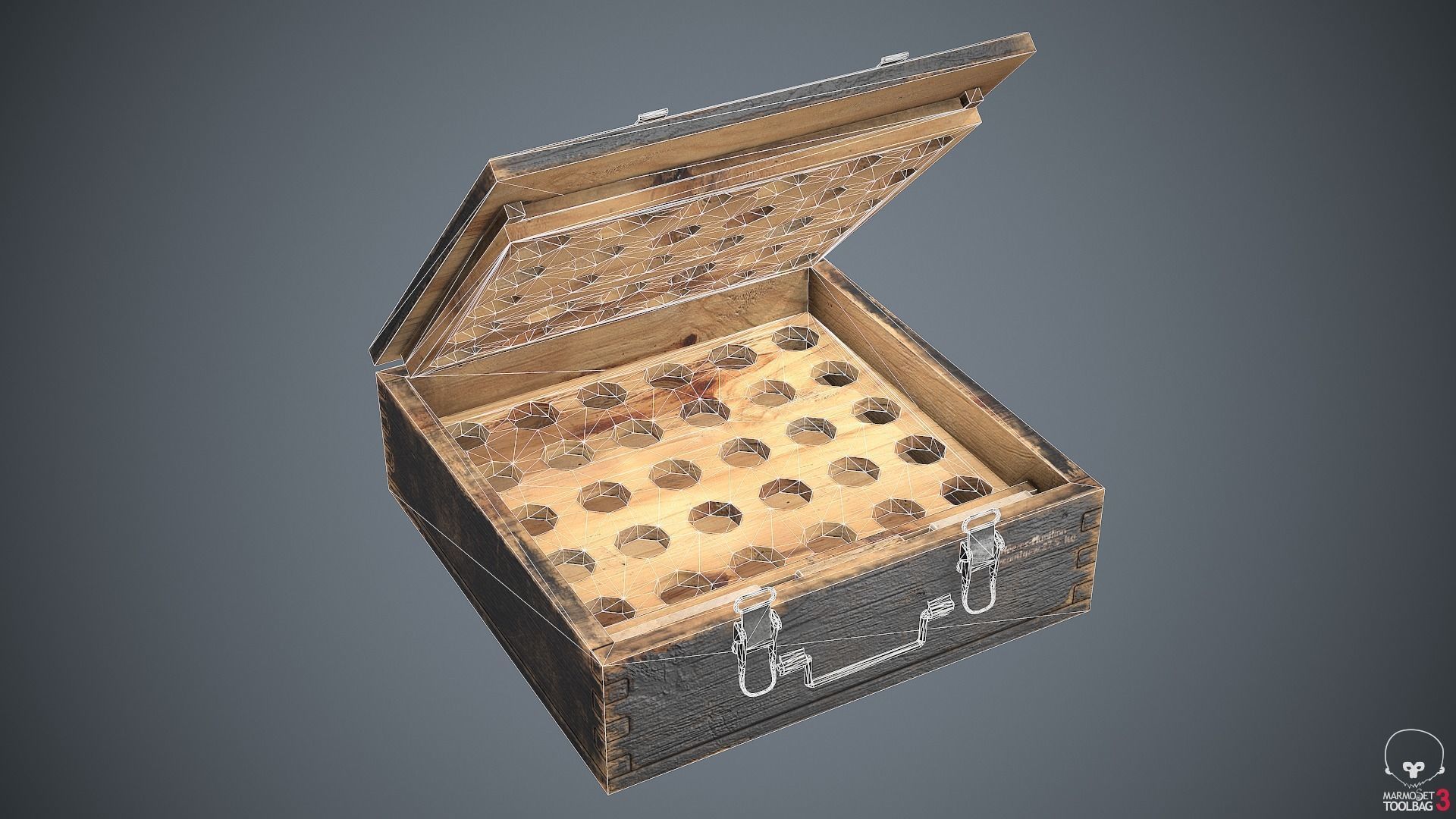 Ammunition Container Grenades Low-poly 3D model_10