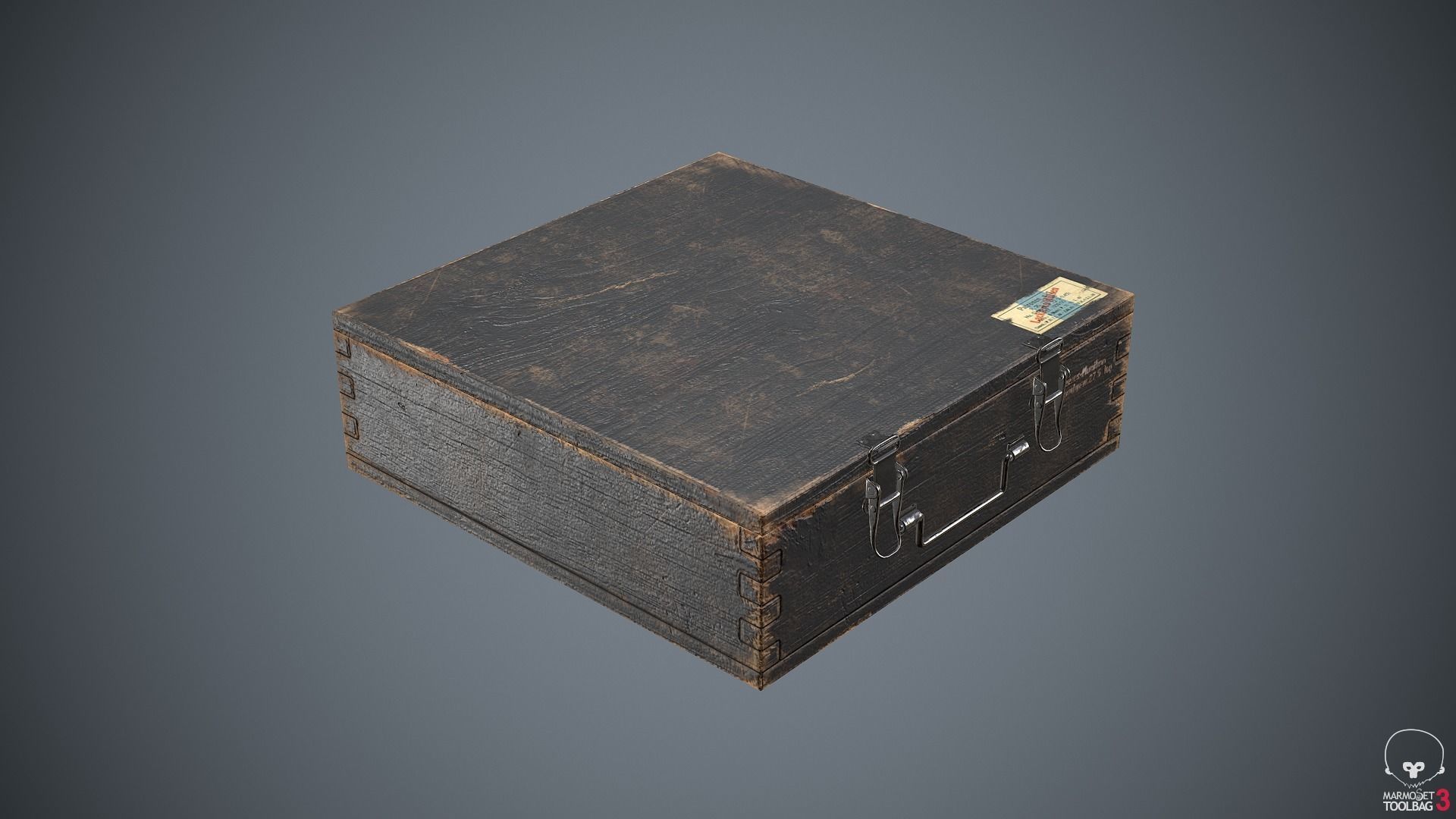 Ammunition Container Grenades Low-poly 3D model_2