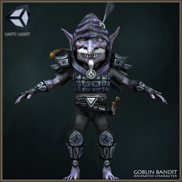 Goblin Bandit Light Version Low-poly 3D model_14
