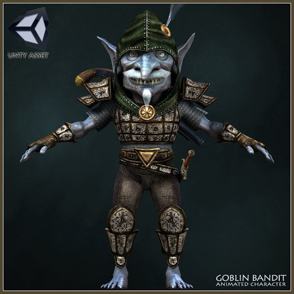 Goblin Bandit Light Version Low-poly 3D model_9