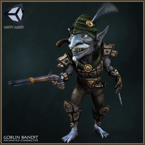 Goblin Bandit Light Version Low-poly 3D model_15