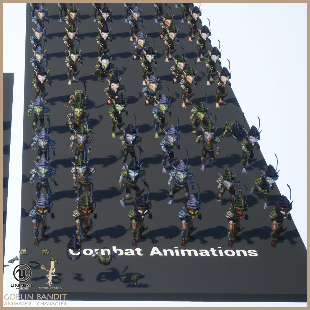 Goblin Bandit Light Version Low-poly 3D model_6