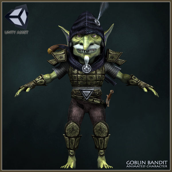 Goblin Bandit Light Version Low-poly 3D model_13