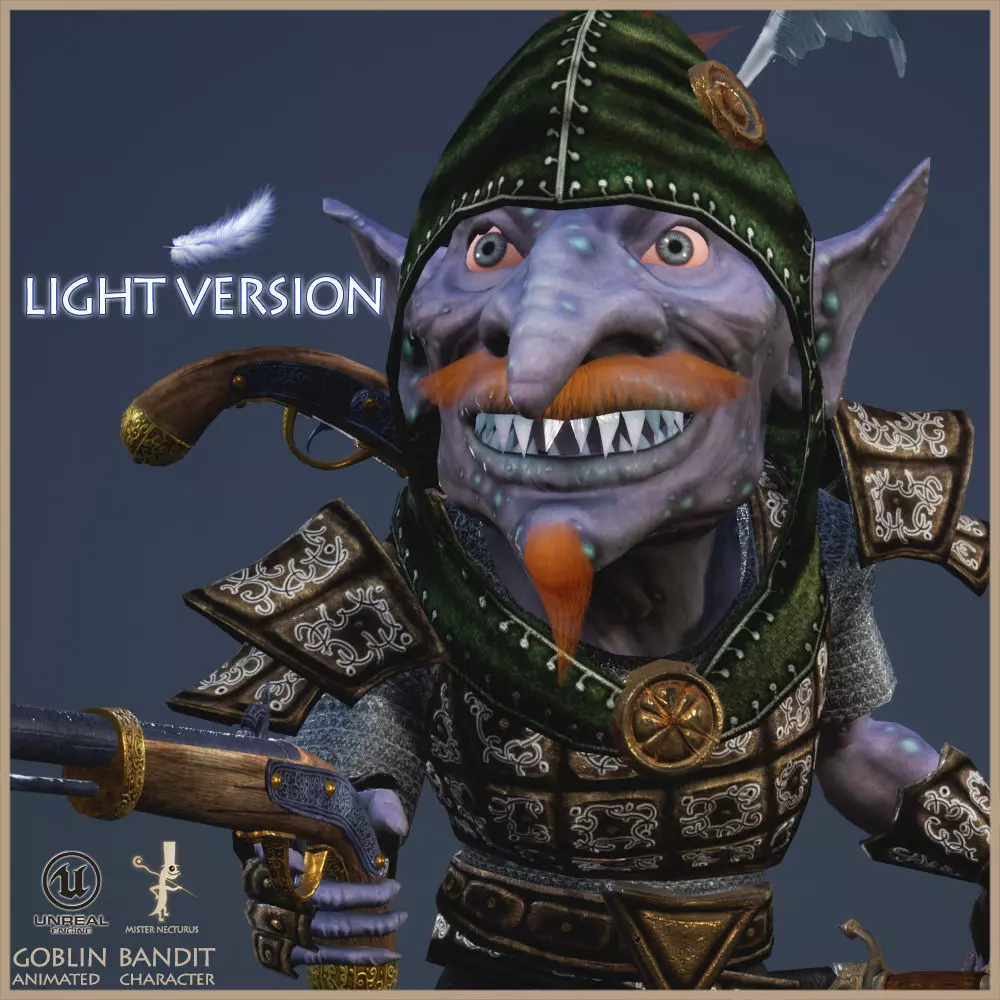 Goblin Bandit Light Version Low-poly 3D model_0