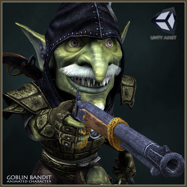 Goblin Bandit Light Version Low-poly 3D model_18