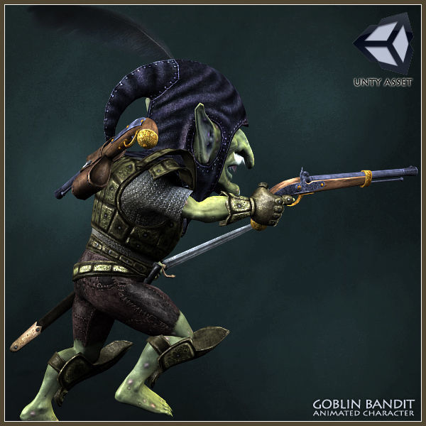 Goblin Bandit Light Version Low-poly 3D model_19