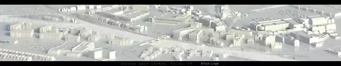 Staines upon Thames Surrey UK Low-poly 3D model