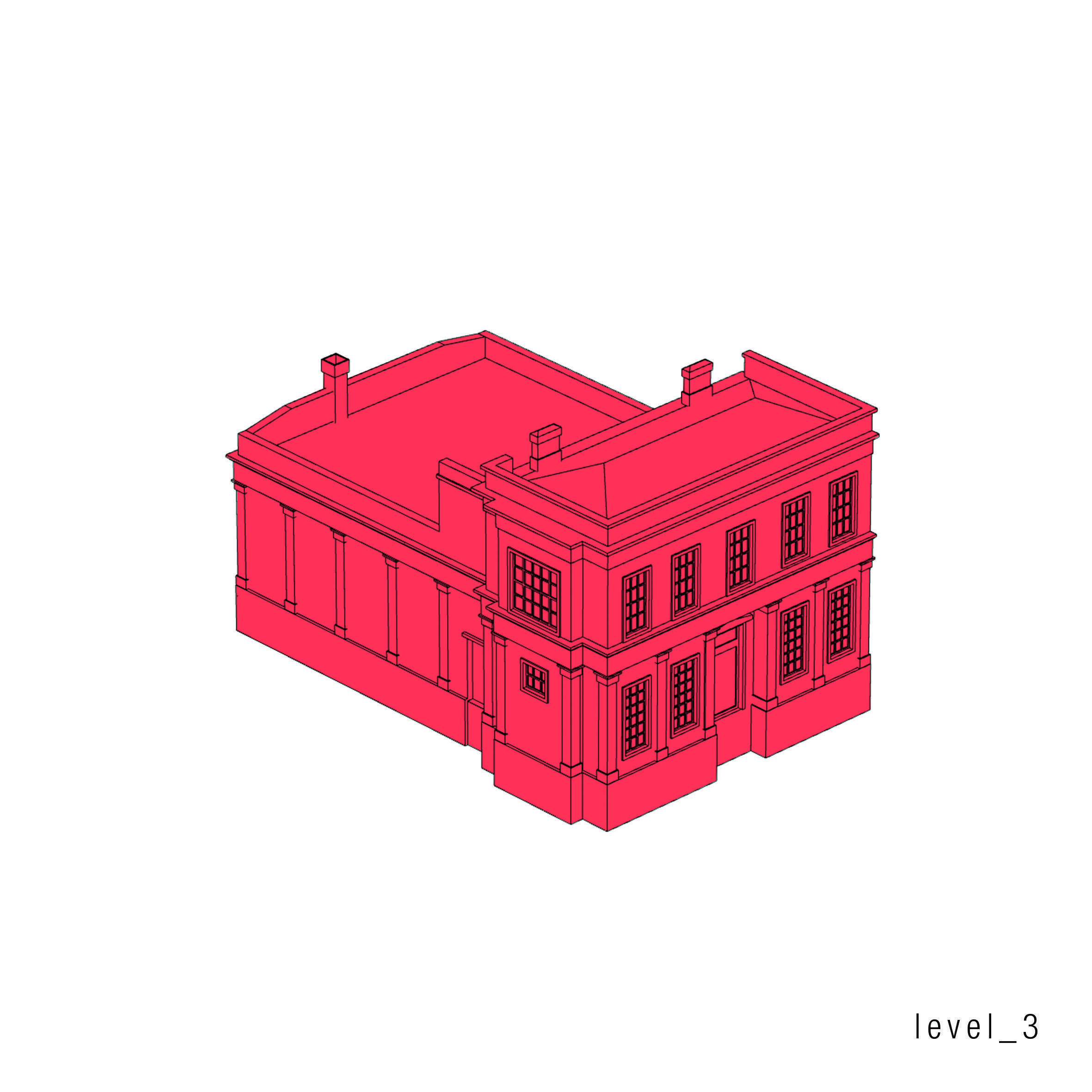 Staines upon Thames Surrey UK Low-poly 3D model_12