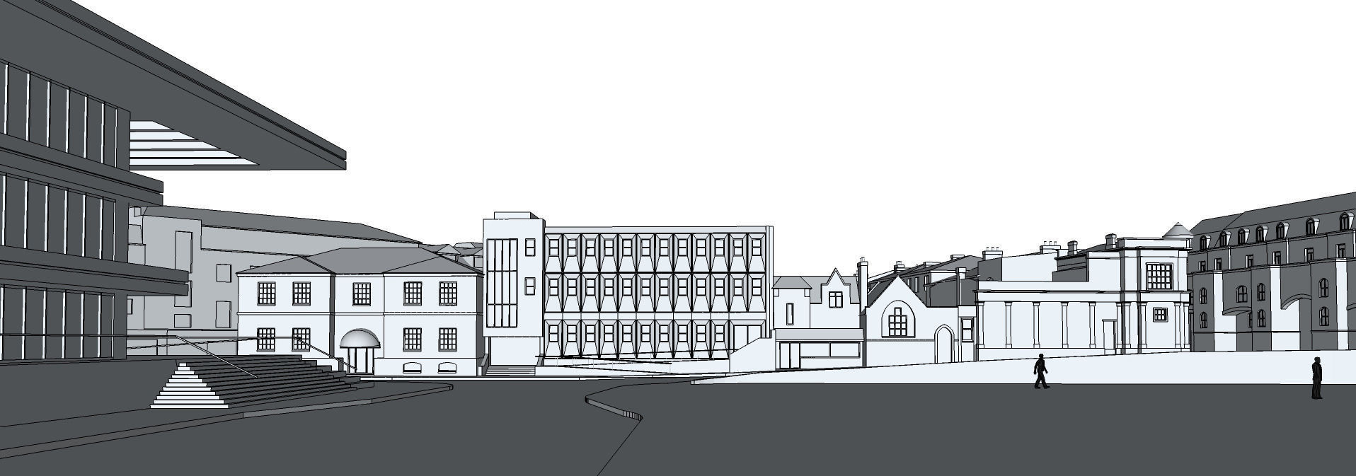 Staines upon Thames Surrey UK Low-poly 3D model_2