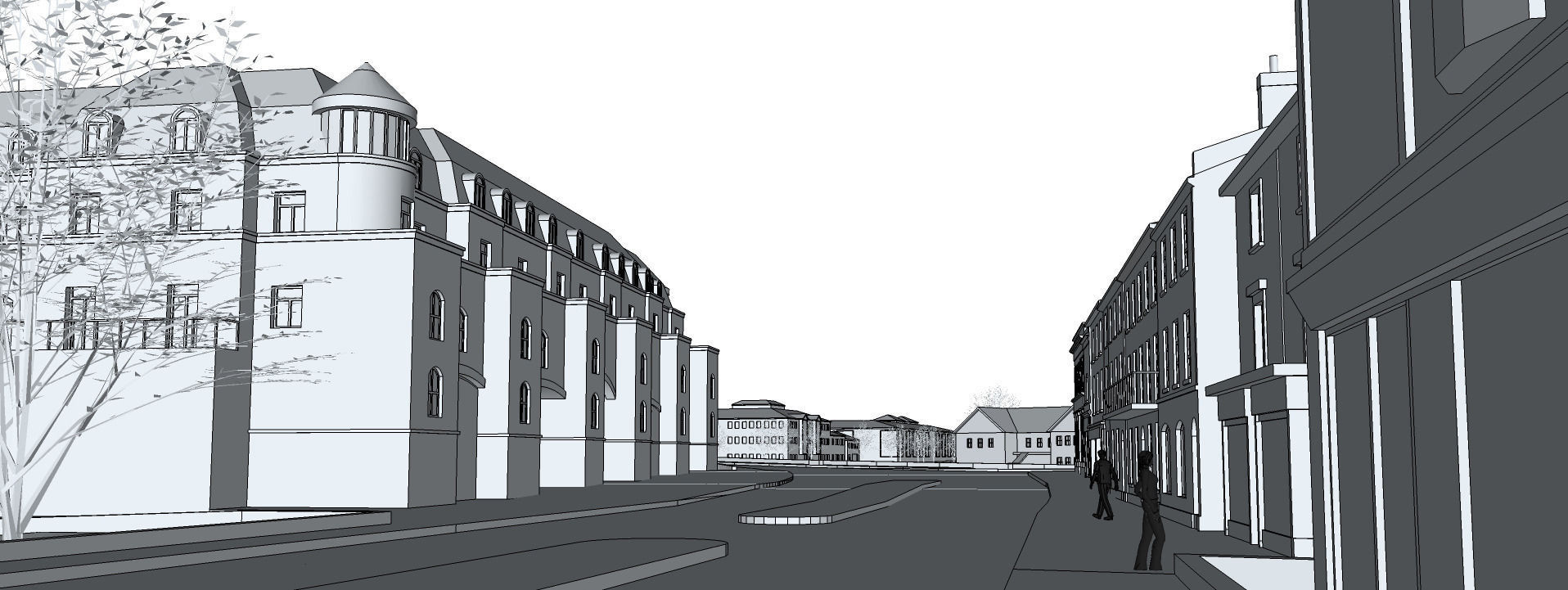 Staines upon Thames Surrey UK Low-poly 3D model_8