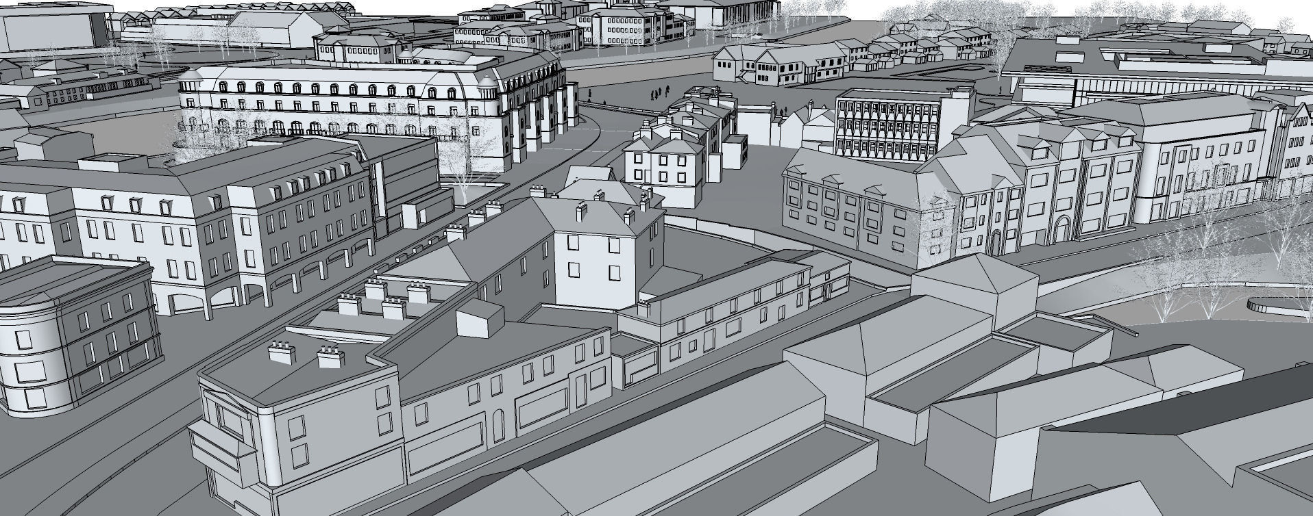 Staines upon Thames Surrey UK Low-poly 3D model_9