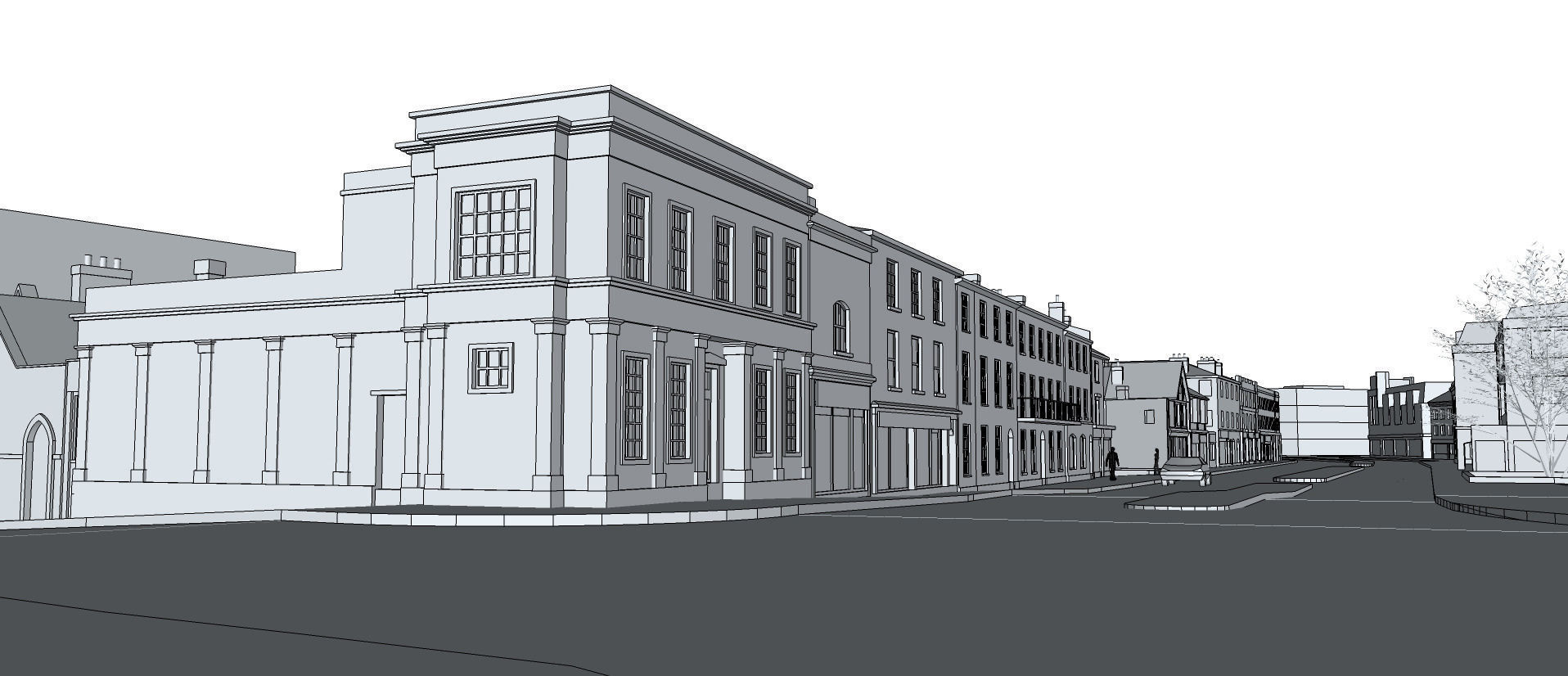 Staines upon Thames Surrey UK Low-poly 3D model_6