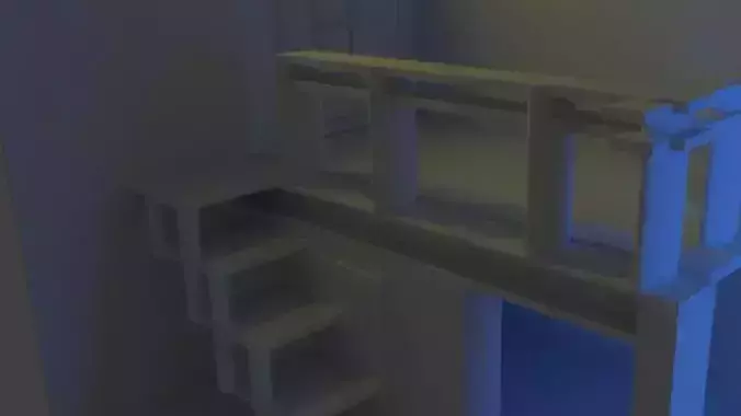 ministore room with stairs in it